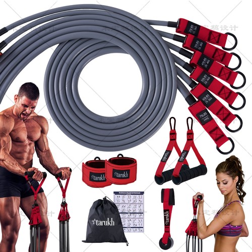 Resistance bands set 300lbs - bands,