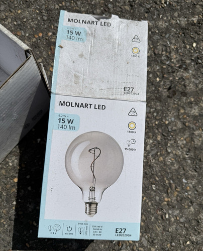 Bulbs ikea molnart led - x,