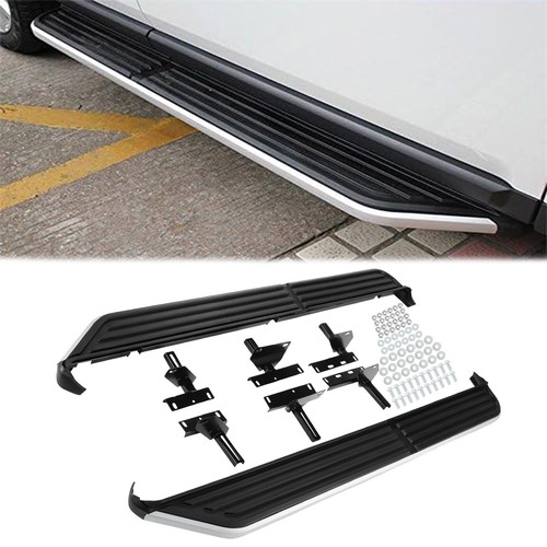 Black sliver side steps - +,