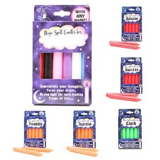 Magic Spell Candles Witch Pagan Ritual Witchcraft Pack Of 6 Various Colours