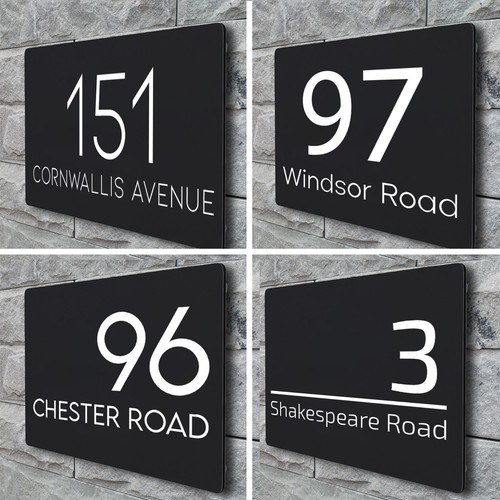 House number plaques - number,