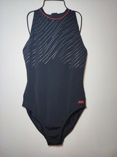Zoggs Aqualast UK 18 / 42" High Neck Cable Zip Back Hydrasuit One Piece Swimsuit