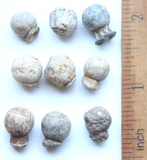 Group Of Musket Ball Bullets. Dug Relics. Napoleonic War. (Y25-08)