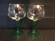2 Tanqueray Gin Glasses with