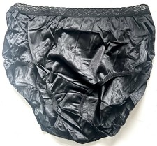 HANES Size 10 Black Shiny Semi