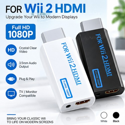 Wii hdmi adapter converter - to,