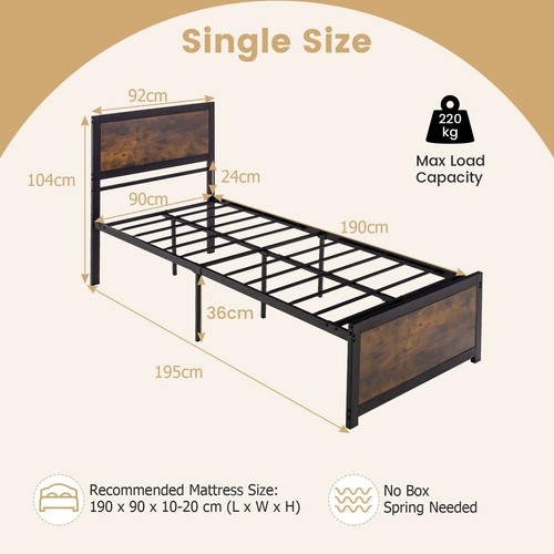 Industrial single size bed - industrial,