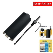 Diamond Core Bit 3" for Wet/Dry Drilling - 6" Depth, Perfect for Professionals