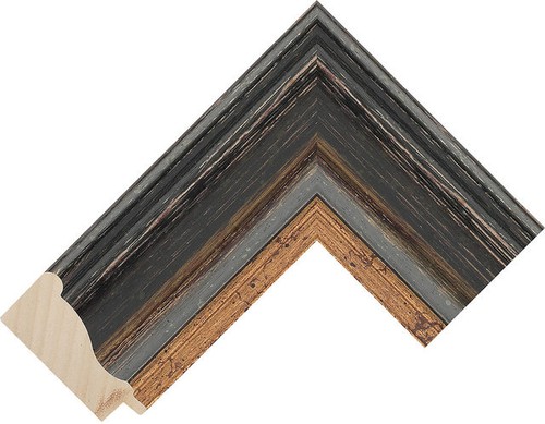 64mm wide black spoon wood - wide,