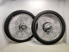 Pair Hubs Wheels 16 Inches Moped Garelli Morini Benelli Gilera Etc