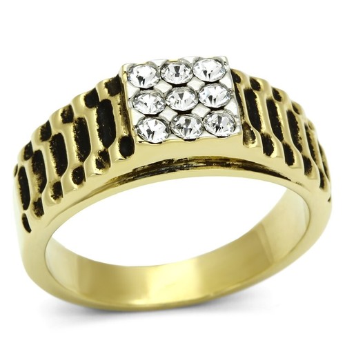 Mens pinky ring gold pave - ring,