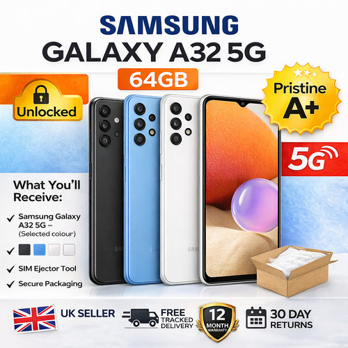 New samsung galaxy - new, 64gb