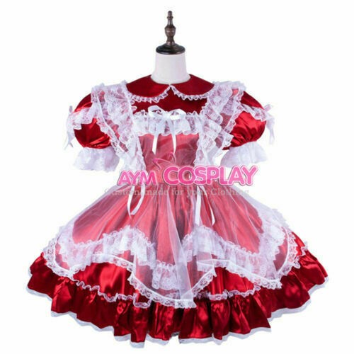 Lockable sissy boy maid satin - maid,