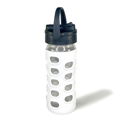 Lifefactory white glass travel - glass,
