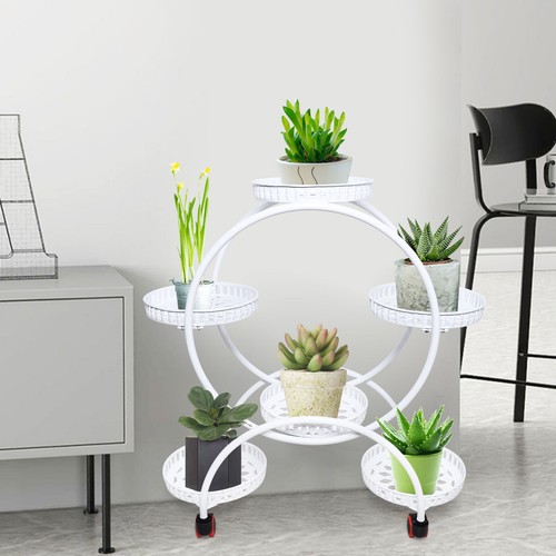 Metal plant stand potted - plant, 6