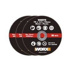WORX WA6076.3 X3 Pack of 76mm