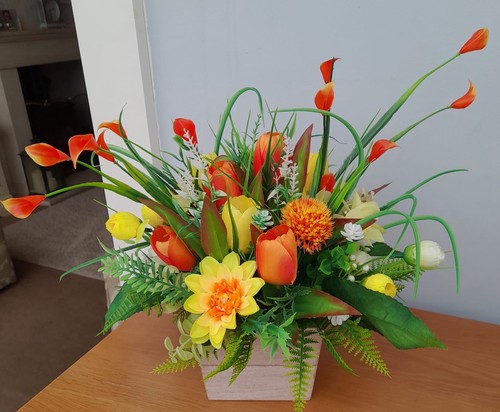 Artificial flower arrangement - flower,
