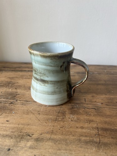 Studio pottery mug cup pale - cup,