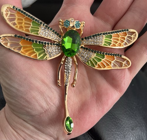 Extra large dragonfly brooch - large,