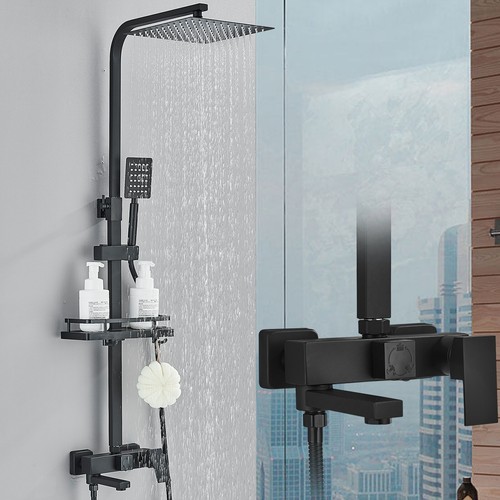 Black bathroom exposed - bathroom,