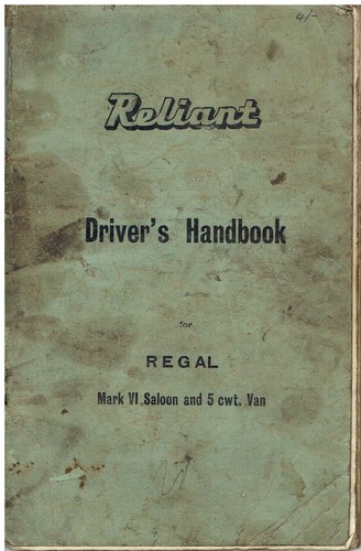 Reliant regal mkvi mk6 - reliant,