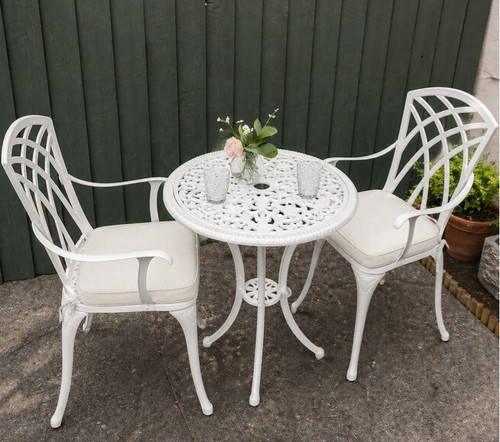Cast aluminium bistro set - bistro,