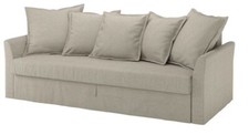 Brand New IKEA HOLMSUND Cover for 3-seat sofa-bed, Borgunda beige,005.522.56