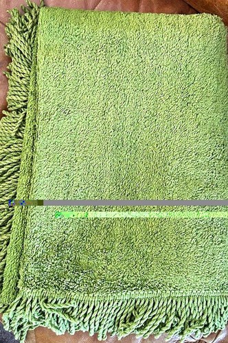 Green cotton blanket - , with