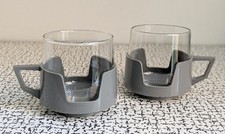 60s 70s Vintage Retro Kitsch JAJ Pyrex & Plastic Holders Drinkup Cups Mugs MCM