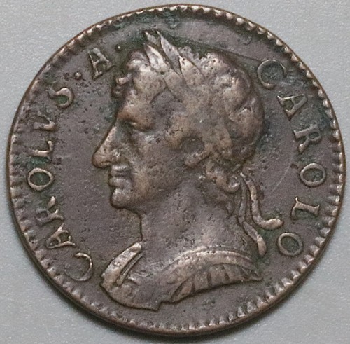 1675 charles farthing vf - 1675, ii