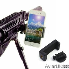 20mm Weaver Picatinny Gun Rail Smartphone Camera Mount Rifle IPhone QD Clamp 