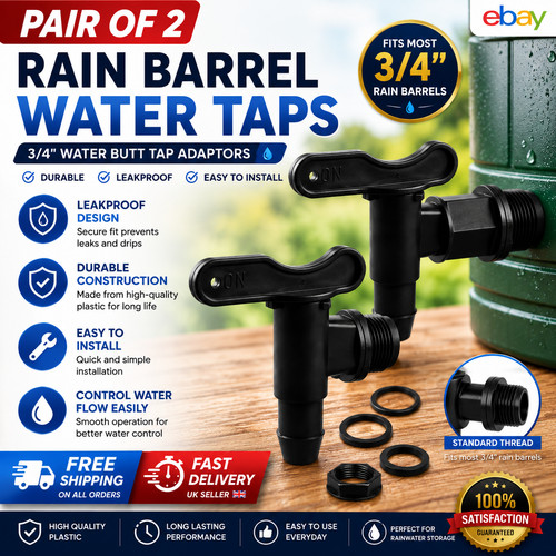 Pair water butt tap - of,