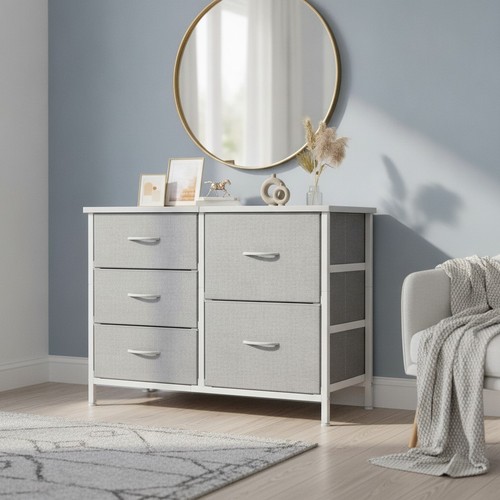 Small gray chest drawers - of,
