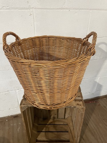 Large round log basket - large,