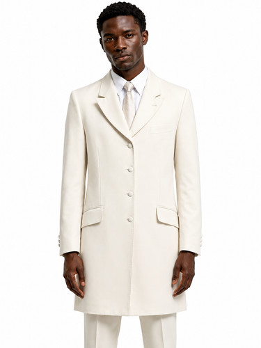 Ivory cream long jacket - jacket, prince