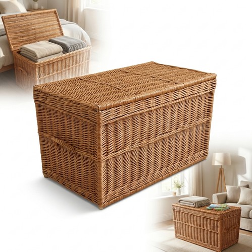 Wicker chest trunk - chest, with