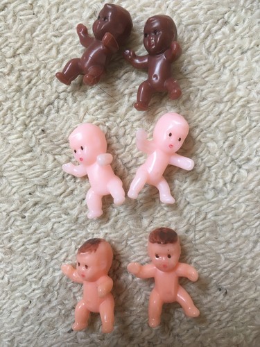 Tiny plastic babies play - plastic,