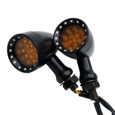 Bobber Cafe Motorcycle LED Bullet Amber Brake Blinker Turn Signal Tail Light UK