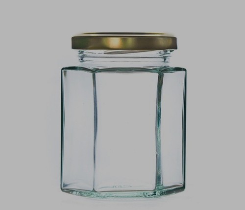 8oz hexagonal glass jam - 34,