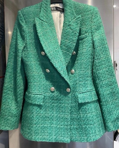 Zara double breasted tweed - double,