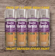 PACK OF 4 LARGE 400ml YACHT VARNISH SPRAY