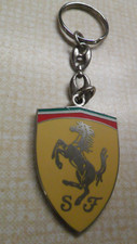 Vintage Ferrari "S/F" double sided key ring/fob