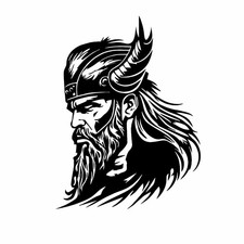 Sticker Viking up to XXL Head