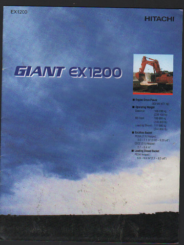 Hitachi giant ex1200 tracked - hitachi, ex1200"