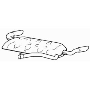 Quality rear exhaust silencer - exhaust,