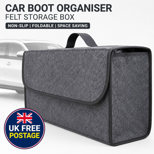 Grey car boot organiser - boot,