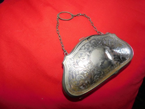 Antique silver plated coin - silver,