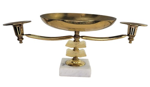 Vintage brass unity candle - vintage,
