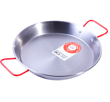 Authentic Spanish PAELLA PAN Polished Steel 28cm  FREE NEXT DAY DELIVERY