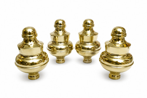 Solid brass bed knobs - x,